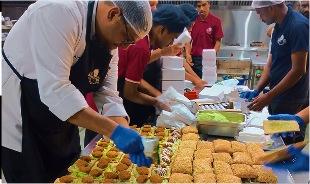 Beautifully presented toast bread dish
